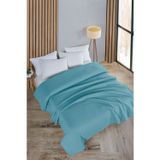 Evim Pamuklu Petek Açık Turkuaz Çok Amaçlı Yatak Örtüsü Çift Kişilik - 200x230 Cm