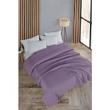 Evim Pamuklu Petek Lila Çok Amaçlı Yatak Örtüsü Çift Kişilik - 200x230 Cm