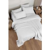 Evim Solfy Jakarlı Yatak Örtüsü Seti Çift Kişilik Beyaz - 240x260 Cm BEYAZ 240 x 260