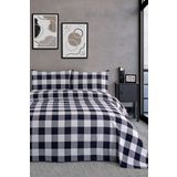 Evim Zeren Yatak Örtüsü Çift Kişilik Set Lacivert Gri 220x230cm