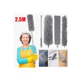 EVİMA 3 Lü Mikrofiber Uçlu Teleskopik Saplı Bonus Uçlu Toz Alma Ince Detay Süpürge Detay Fırça