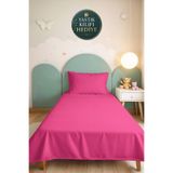 Evimde Bambaşka Pembe Kapitone Genç Odası Tek Kişilik Pike Takımı-Minimal Fuşya 160x220 cm Kapitone Yatak Örtüsü