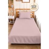 Evimde Bambaşka Pudra Minimal Genç Kız Odası Tek Kişilik Pike Takımı - Kapitone Pembe 160x220 cm Yatak Örtüsü