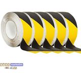 Evimdeyokyok 5 Adet Merdiven ve Zemin Kaydırmaz Bant 50MM x 25METRE Sarı Siyah Tdrtr - TDR6WJX4ZNMXA