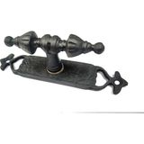 Evimdeyokyok Antika Tarz Dekoratif Pirinç Burma Pencere Kolu - 152X32 Mm, Oksit - nc_SKY70736626