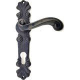Evimdeyokyok Antika Tarz Dekoratif Pirinç Okyanus Banyo Kapı Kolu - 230X46 Mm, Oksit - nc_SKY70739157