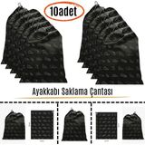 Evimdeyokyok Ayakkabı Saklama Çantası Askılı Dolap Çekmece Düzenleyici Seyahat Çantası Hurcu - Standart