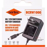 Evimdeyokyok BCRW1000 6V/12V 1A Kademeli Batarya ve Akü Şarj Adaptörü