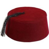 Evimdeyokyok Bordo Renk Osmanlı Fesi Yöresel Folklor Fesi Şapkası 4 No 4 Yaş Çocuk