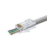 evimdeyokyok Cat5 Konnektör Ez Rj45 100lü Paket Şeffaf Hdx5044