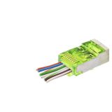 Evimdeyokyok Cat6E Ez Rj45 Metal Konnektör 100 Adet Plastik Kutu - Yeşil ND2417