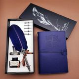 Evimdeyokyok Deri Defter Ve Tüylü Kalem