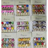 evimdeyokyok Evimdeyokyok 10'lu Şekilli Ahşap Mandallar 3.5cm (10'lu Set-10 Paket) Çok Renkli