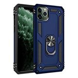 evimdeyokyok Evimdeyokyok Apple İphone 11 Pro Kılıf Sofya Yüzüklü Silikon Kapak - Lacivert