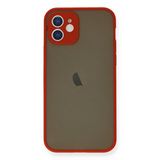 evimdeyokyok Evimdeyokyok Apple İphone 12 Mini Kılıf Montreal Silikon Kapak - Kırmızı