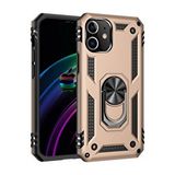 evimdeyokyok Evimdeyokyok Apple İphone 12 Mini Kılıf Sofya Yüzüklü Silikon Kapak - Gold