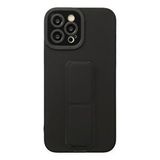 evimdeyokyok Evimdeyokyok Apple İphone 12 Pro Max Kılıf Mega Standlı Silikon - Siyah