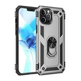 evimdeyokyok Evimdeyokyok Apple İphone 12 Pro Max Kılıf Sofya Yüzüklü Silikon Kapak - Gümüş