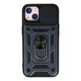 evimdeyokyok Evimdeyokyok Apple İphone 13 Kılıf Pars Lens Yüzüklü Silikon - Lacivert