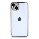 evimdeyokyok Evimdeyokyok Apple İphone 13 Kılıf Razer Lensli Silikon - Gold