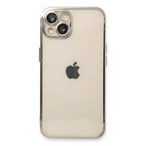 evimdeyokyok Evimdeyokyok Apple İphone 13 Kılıf Razer Lensli Silikon - Gümüş