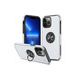 evimdeyokyok Evimdeyokyok Apple İphone 13 Pro Kılıf Elit Yüzüklü Kapak - Gümüş