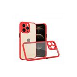evimdeyokyok Evimdeyokyok Apple İphone 13 Pro Kılıf Miami Şeffaf Silikon - Kırmızı