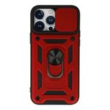 evimdeyokyok Evimdeyokyok Apple İphone 13 Pro Kılıf Pars Lens Yüzüklü Silikon - Kırmızı