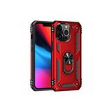 evimdeyokyok Evimdeyokyok Apple İphone 13 Pro Kılıf Sofya Yüzüklü Silikon Kapak - Kırmızı
