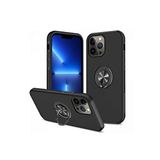 evimdeyokyok Evimdeyokyok Apple İphone 13 Pro Max Kılıf Elit Yüzüklü Kapak - Siyah