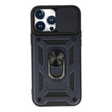 evimdeyokyok Evimdeyokyok Apple İphone 13 Pro Max Kılıf Pars Lens Yüzüklü Silikon - Lacivert