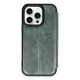 evimdeyokyok Evimdeyokyok Apple İphone 14 Pro Max Kılıf Flip Cover - Koyu Yeşil