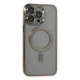 evimdeyokyok Evimdeyokyok Apple İphone 14 Pro Max Kılıf Kross Magneticsafe Kapak - Titan Gri Sarı