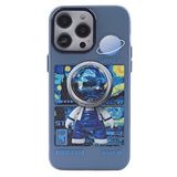 evimdeyokyok Evimdeyokyok Apple İphone 14 Pro Max Kılıf Prada Desenli Kapak - Prada Mavi - 1