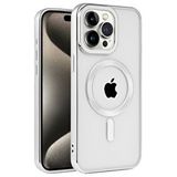 evimdeyokyok Evimdeyokyok Apple İphone 15 Pro Kılıf Kronos Magsafe Kapak - Gümüş