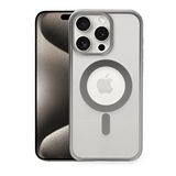 evimdeyokyok Evimdeyokyok Apple İphone 15 Pro Max Kılıf Erozi Magsafe Kapak - Gümüş