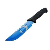 evimdeyokyok Evimdeyokyok Ayyıldız Mf033bl Mavi Av Bıçağı 31cm - Testere Detaylı Bıçak, Kılıflı, Plastik Sap