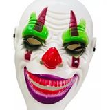 evimdeyokyok Evimdeyokyok Delirten Gülüş Psikopat Palyaço Temalı Joker Maskesi Çok Renkli