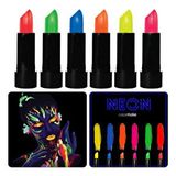 evimdeyokyok Evimdeyokyok Glowpaint 6’lı Neon Boya – Uv Işıkta Parlayan Makyaj Seti Çok Renkli
