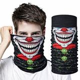 evimdeyokyok Evimdeyokyok Joker Yüz Baskılı Baf Bandana - Çok Amaçlı Boyunluk Bandana 2 No Çok Renkli