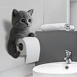 evimdeyokyok Evimdeyokyok Kedi Tasarımlı Tuvalet Kağıtlığı Çok Renkli
