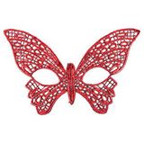 evimdeyokyok Evimdeyokyok Kırmızı Dantel Masquerade Maskesi 7 No Çok Renkli