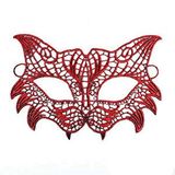 evimdeyokyok Evimdeyokyok Kırmızı Dantel Masquerade Maskesi 8 No Çok Renkli