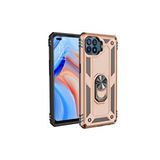 evimdeyokyok Evimdeyokyok Oppo Reno 4 Lite Kılıf Sofya Yüzüklü Silikon Kapak - Gold
