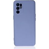 evimdeyokyok Evimdeyokyok Oppo Reno 6 Kılıf Nano İçi Kadife Silikon - Lila