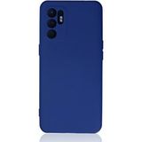 evimdeyokyok Evimdeyokyok Oppo Reno 6 Kılıf Nano İçi Kadife Silikon - Mavi