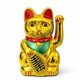 evimdeyokyok Evimdeyokyok Pilli Sallanan Şans Kedisi - Maneki Neko Alk4525 Çok Renkli