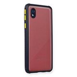 evimdeyokyok Evimdeyokyok Samsung Galaxy A01 Core Kılıf Miami Şeffaf Silikon - Lacivert