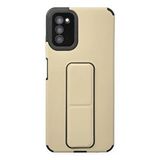 evimdeyokyok Evimdeyokyok Samsung Galaxy A03s Kılıf Mega Standlı Silikon - Gold