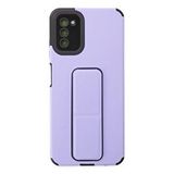 evimdeyokyok Evimdeyokyok Samsung Galaxy A03s Kılıf Mega Standlı Silikon - Lila